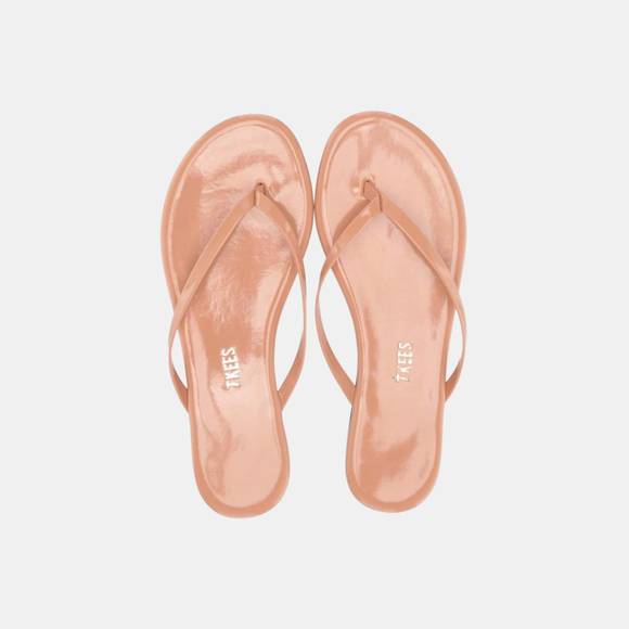 NEW TKEES foundations gloss sandal in nude beach - Picture 6 of 7
